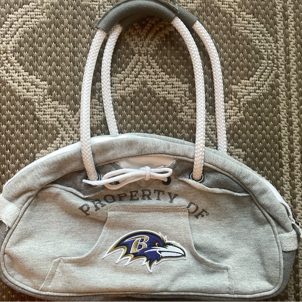 Gray Baltimore Ravens Women's Bag with tags